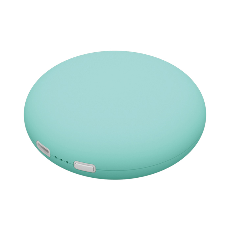 Oplaadbare ronde handverwarmer dubbelzijdige handverwarmer